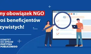 Ważny obowiązek NGO: zgłoś beneficjentów rzeczywistych! Dwie osoby analizują listę na ekranie komputera.