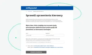 Strona mObywatel pozwala sprawdzić, czy trzeba mieć przy sobie prawo jazdy, wpisując dane z dokumentu.