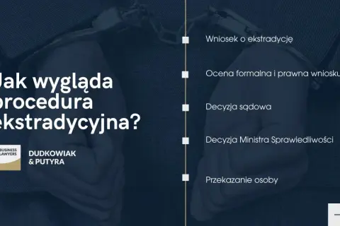 Procedura ekstradycyjna: wniosek, ocena, decyzje sądowe i Ministra, przekazanie osoby. Dowiedz się, co to jest ekstradycja.