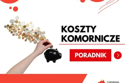 Ręka wrzuca monetę do świnki-skarbonki, obok stos monet.