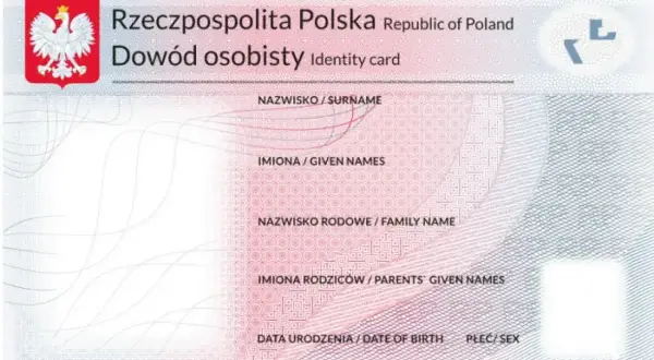 Wymiana dowodu osobistego? Ten dokument zawiera dane jak nazwisko, imiona, datę urodzenia.