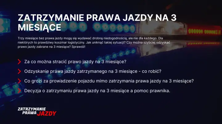Zatrzymanie prawa jazdy - Jak odzyskać i czego unikać?